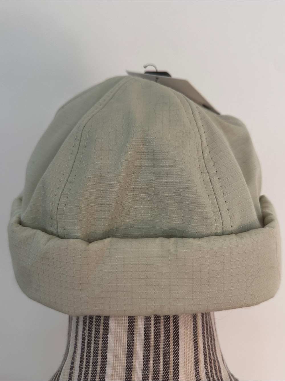 Zara Men's Beanie Cap in Light Sage Green - Minimalist Style